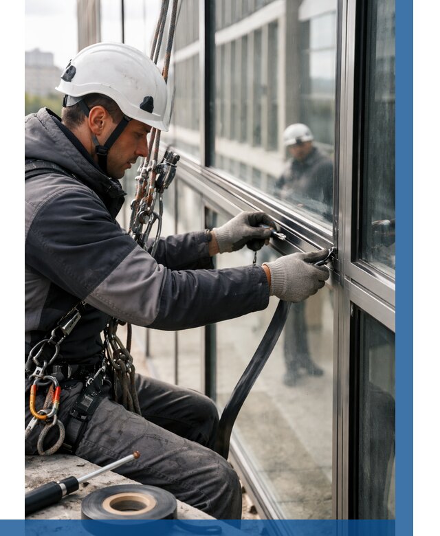 Ремонт витражных конструкций в Гагарине от 3641 р. | ВЫСОТНИК-Ггр