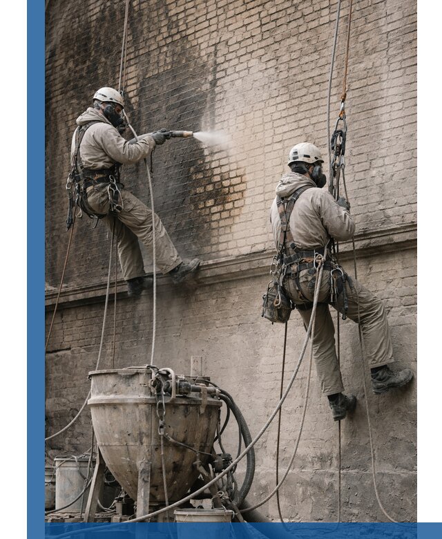 Пескоструйная очистка фасадов в Гагарине профессионально