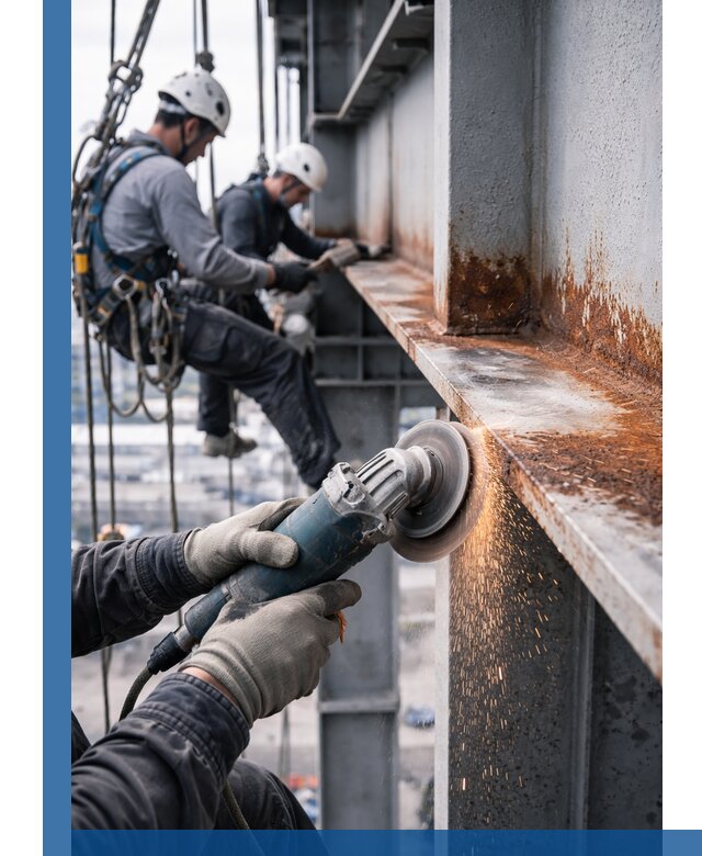 Зачистка металла от ржавчины и подготовка поверхностей в Гагарине