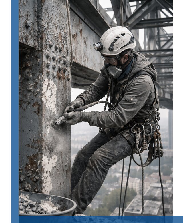 Удаление старой краски с металлических конструкций в Гагарине