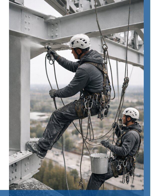 Покраска металлоконструкций на высоте в Гагарине 364 р |ВЫСОТНИК-Ггр