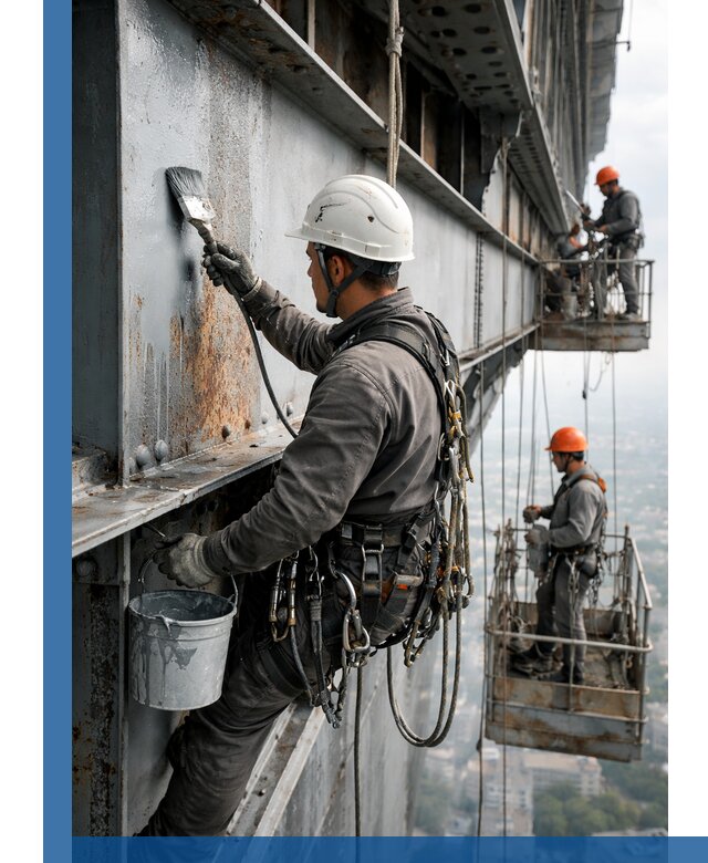 Покраска металлоконструкций на высоте в Гагарине профессионально