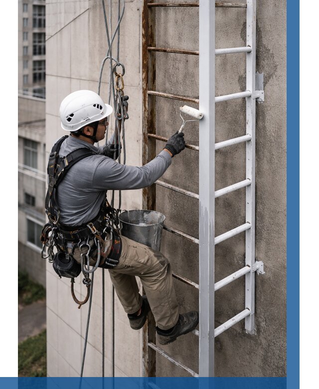 Покраска пожарных лестниц в Гагарине от 4682 р. | ВЫСОТНИК-Ггр