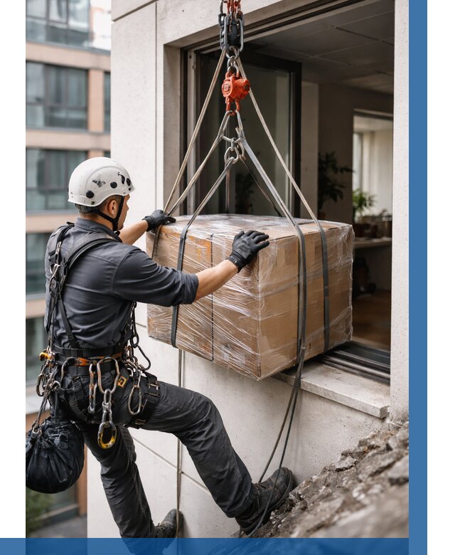 Подъем груза через окно в Гагарине от 4682 р. | ВЫСОТНИК-Ггр