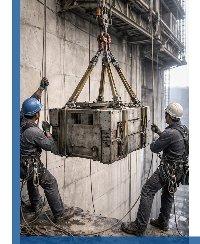 Такелажные работы на высоте, подъем и монтаж грузов в Гагарине