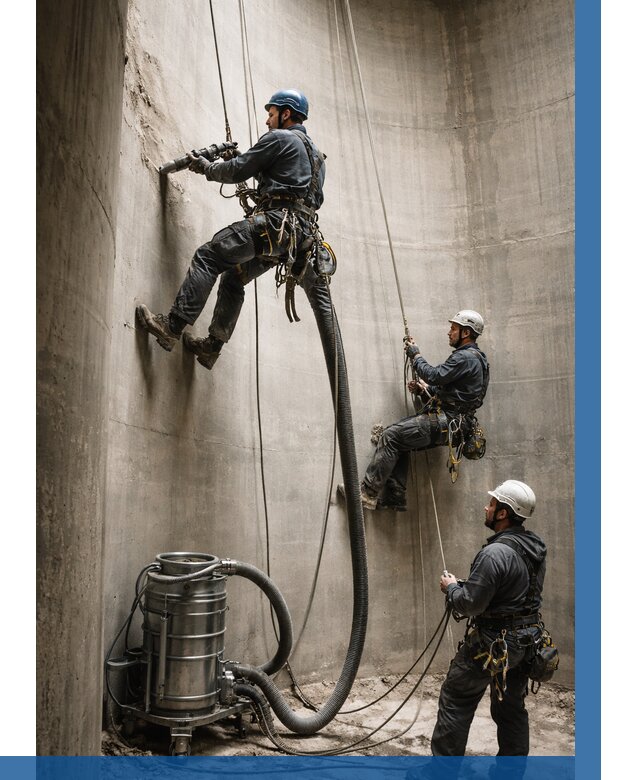 Зачистка силосов в Гагарине от 4682 р. Договор и смета ВЫСОТНИК-Ггр