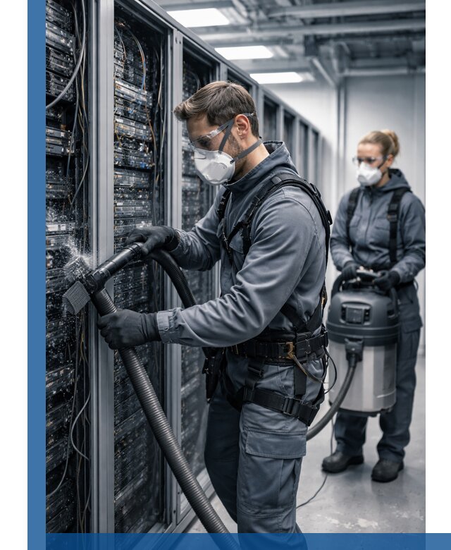 Обеспыливание серверной комнаты в Гагарине, профессиональная очистка