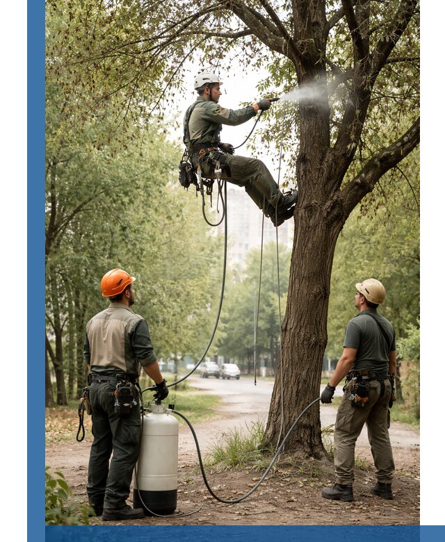 Обработка деревьев от вредителей в Гагарине профессиональная защита