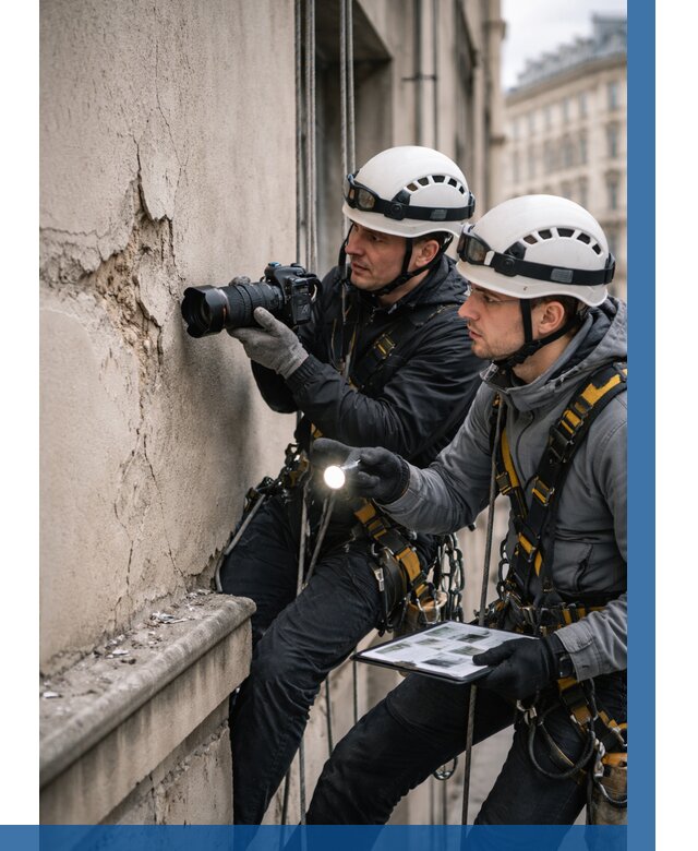 Фотофиксация дефектов фасада в Гагарине от 4682 р. | ВЫСОТНИК-Ггр