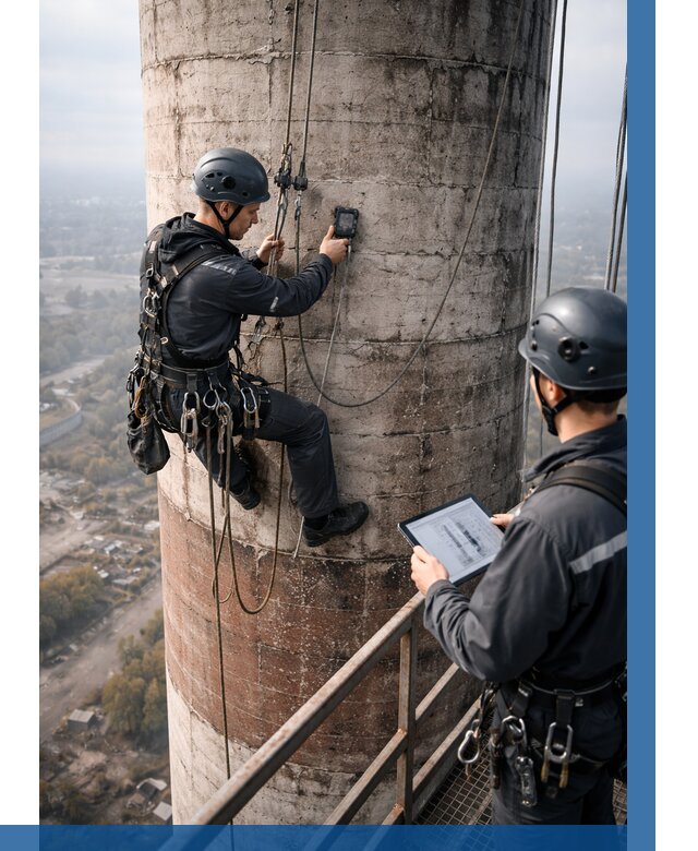 Обследование дымовой трубы в Гагарине от 8323 р. | ВЫСОТНИК-Ггр