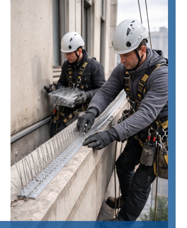 Установка шипов от птиц в Гагарине от 884 р. | ВЫСОТНИК-Ггр