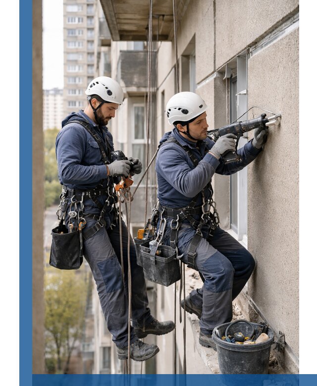 Промышленные альпинисты высотные работы и монтаж в Гагарине